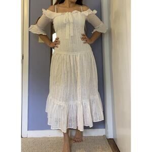 Hera ruffled fairy cottage-coreDress Lait collection whimsical boho chic Bride M